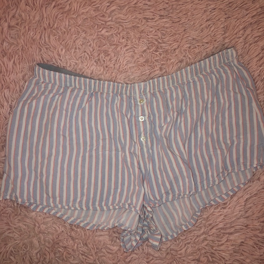 Gilly Hicks Stripped Pajama Shorts